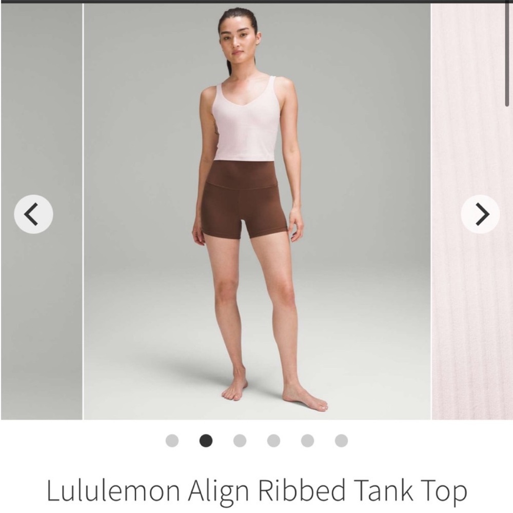 Brand new with tags lululemon align ribbed tank light pink